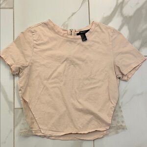 Forever 21 Light Pink Crop Top
